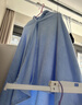 洁丽雅儿童浴巾带帽斗篷新生婴儿洗澡比棉纱布柔软吸水宝宝浴袍 (80*150cm)蓝色小象 实拍图