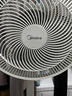 美的（Midea）电风扇 家用七叶立式落地扇宿舍卧室轻音节能摇头桌面小风扇大风力空气循环风扇 SAF30AC 实拍图