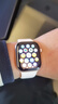 Apple/苹果 Watch S11 智能手表GPS+蜂窝款42毫米玫瑰金色铝金属表壳淡桃粉色运动型表带S/M MF984CH/B 实拍图