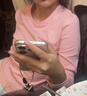 真维斯（Jeanswest）长袖t恤女秋季基础款纯棉舒适宽松修身上衣内搭打底衫橘粉L 实拍图