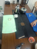 赣荣实木大板茶桌椅组合一桌五椅新中式简约茶几办公室阳台家用泡茶台 抽屉款石盘大板1围椅4月牙椅 1.6米新中式四抽屉款 实拍图