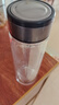 【京东物流配送】高硼硅双层玻璃杯大容量泡茶杯水杯子茶水分离杯 【双层加厚】茶杯350ml1只 实拍图