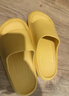 朴西香蕉船凉拖鞋女士浴室不易滑居家室内四季情侣拖鞋男 黄色 37-38 实拍图