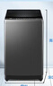 海尔（Haier）全自动波轮洗衣机10KG大容量  直驱变频 6键自编程 家电国家补贴京东自营 EB100B32Mate1 实拍图