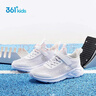 361°儿童运动鞋跑鞋2026夏季男女童3-12岁轻便大网孔跑鞋白37 实拍图