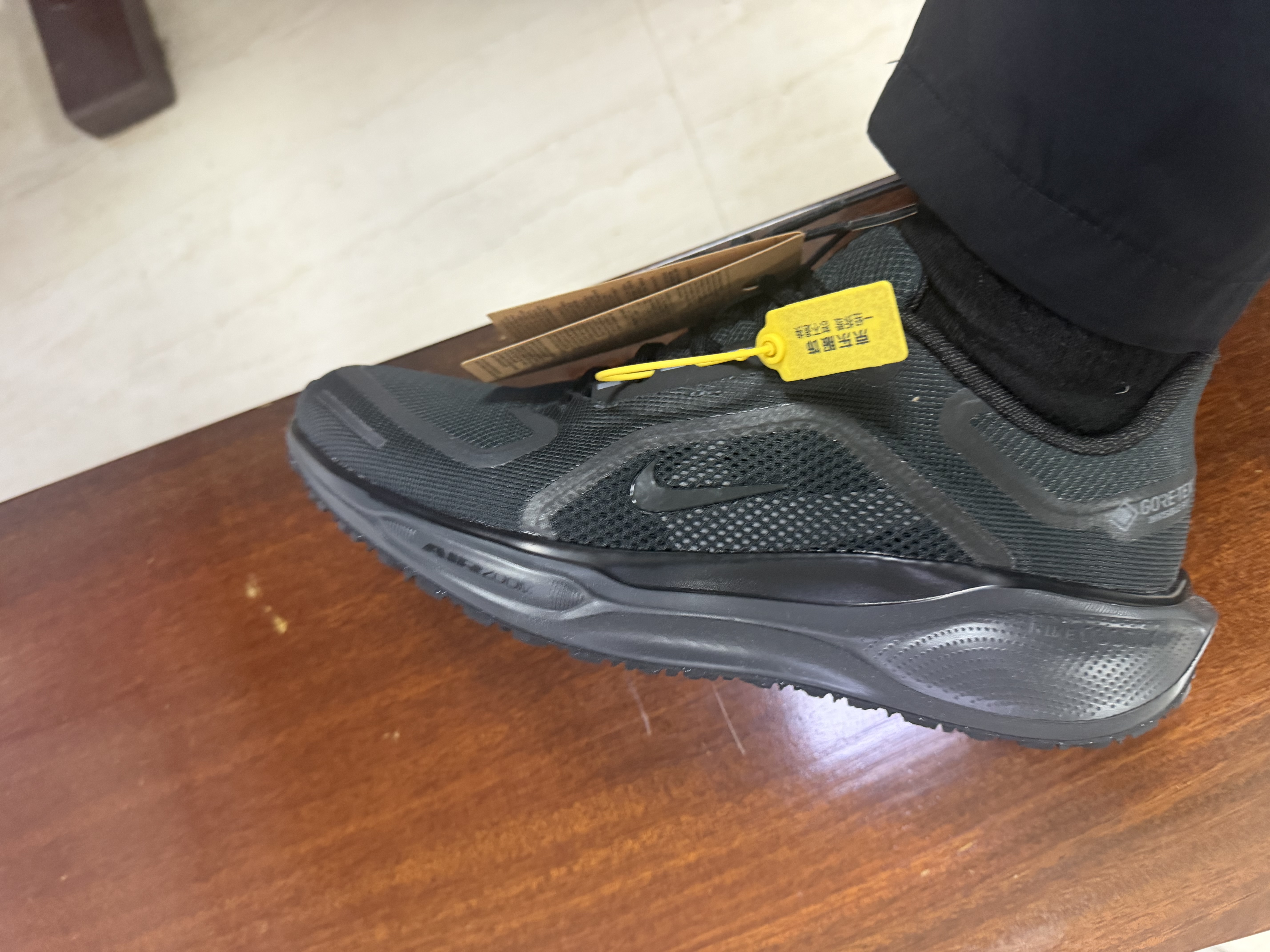 耐克NIKE男飞马PEGASUS GTX春夏保暖防水跑步运动鞋FQ1356-003灰41 实拍图
