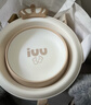 iuu 婴儿洗脸盆 儿童用品新生儿洗屁股洗脚盆 宝宝专用可折叠小盆子 【两个装】莫兰迪-绿色灰色 材质：食品级PP原料，三层加厚 实拍图