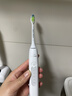 飞利浦（PHILIPS）声波电动牙刷钻石3系 5倍洁齿5种模式 刷头*2【亮白+洁净】生日礼物 母亲节礼物 HX5181/01  白 实拍图