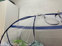 艾薇 学生蚊帐宿舍蒙古包蚊帐单开门0.9米深蓝色【上下铺通用】 实拍图