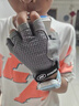 佐乐罗儿童骑行手套夏季儿童运动手套公路车半指减震防护自行车露指透气 【灰色】儿童骑行手套1双 L码（建议7-14岁） 实拍图