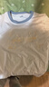 真维斯（Jeanswest）短袖t恤女夏季新款纯棉女装上衣服撞色宽松ins风小个子女生半袖衫 白湖蓝 蝴蝶秘境橙 L 实拍图