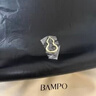 半坡饰族（bampo）女包包新款福瑞方方包头层牛皮大容量轻奢单肩斜挎包520礼物 墨碳黑【葫芦专属五金】 实拍图
