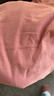 红豆居家睡衣女长袖纯棉春秋季透气翻领开衫女士睡衣家居服夕岚粉160/84A 实拍图
