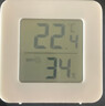 家用电子温湿度计 室内干湿家用温湿度显示器迷你便携高精度壁挂式静音 白色精致款-1个 实拍图