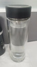 京东京造 玻璃杯 双层隔热茶杯个人专用茶水分离杯大容量380ml 实拍图