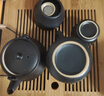 京东京造 茶具整套 功夫茶具陶瓷套装茶壶茶杯茶盘【黑陶提梁壶】 12件套  实拍图