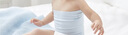 全棉时代宝宝护肚围纯棉婴儿肚兜护肚脐带防着凉2条 白+黄色 17.5x17cm 实拍图