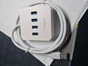 绿联USB3.0扩展器高速4口分线器 扩展坞HUB集线器 笔记本电脑一拖四多接口转换器延长线1.5米30221 实拍图