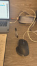 英菲克（INPHIC）M9 无线鼠标可充电轻音办公人体工学电脑台式笔记本2.4G通用便携Typec 灰【可视电量】 实拍图