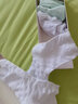 浪莎袜子女纯棉白色中筒袜透气夏季韩版短袜女士全棉夏天薄款棉袜 混色6双花边款-100%棉吸汗透气女袜 实拍图