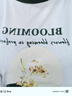 尚都比拉撞色圆领印花纯棉长袖t恤女春秋韩版百搭宽松上衣 白配绿 M  实拍图
