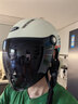 野马（YEMA）3C认证359S电动摩托车头盔男女夏季防晒半盔四季通用安全帽新国标 卡其花+长茶 实拍图