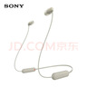 索尼（SONY）WI-C100 无线立体声 颈挂式 蓝牙耳机 IPX4防水防汗 约25小时长久续航 灰褐色 出游搭子 礼物 实拍图