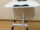 甄严选 可移动电脑桌升降床边桌床上学习桌办公懒人书桌简易折叠小桌子 【可折叠】暖白色60*40CM 实拍图