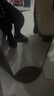 德旭家用衣帽架一体穿衣镜可旋转移动女生卧室大试衣镜全身镜落地镜子 复古胡桃-方形中号双层-40*168cm 实拍图