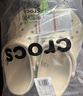 卡骆驰（CROCS）贝雅卡骆班洞洞鞋轻便耐磨一脚蹬休闲鞋女鞋时尚沙滩鞋|205089 白/深蓝-126 39 (240mm) 实拍图
