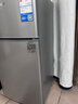 奥克斯小冰箱家用小型迷你冷藏冷冻两用出租房宿舍用节能省电寝室办公室电冰箱 【净化去味】156银色【高效保鲜 铜管速冷】42L 实拍图