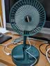 电风扇伸缩折叠小风扇宿舍家用静音充电型办公台式USB桌面宿舍大风力夏台面落地两用折叠电风扇 直插款 颜色随机 无档位开关1个装 实拍图