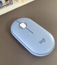 罗技（Logitech）PEBBLE 2.0 无线蓝牙鼠标 静音鼠标 办公鹅卵石便携 升级Pebble2代 蓝色 实拍图