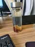 希诺玻璃杯单层加厚大容量家用办公泡茶杯子男车载水杯XN-6016L 400mL 实拍图