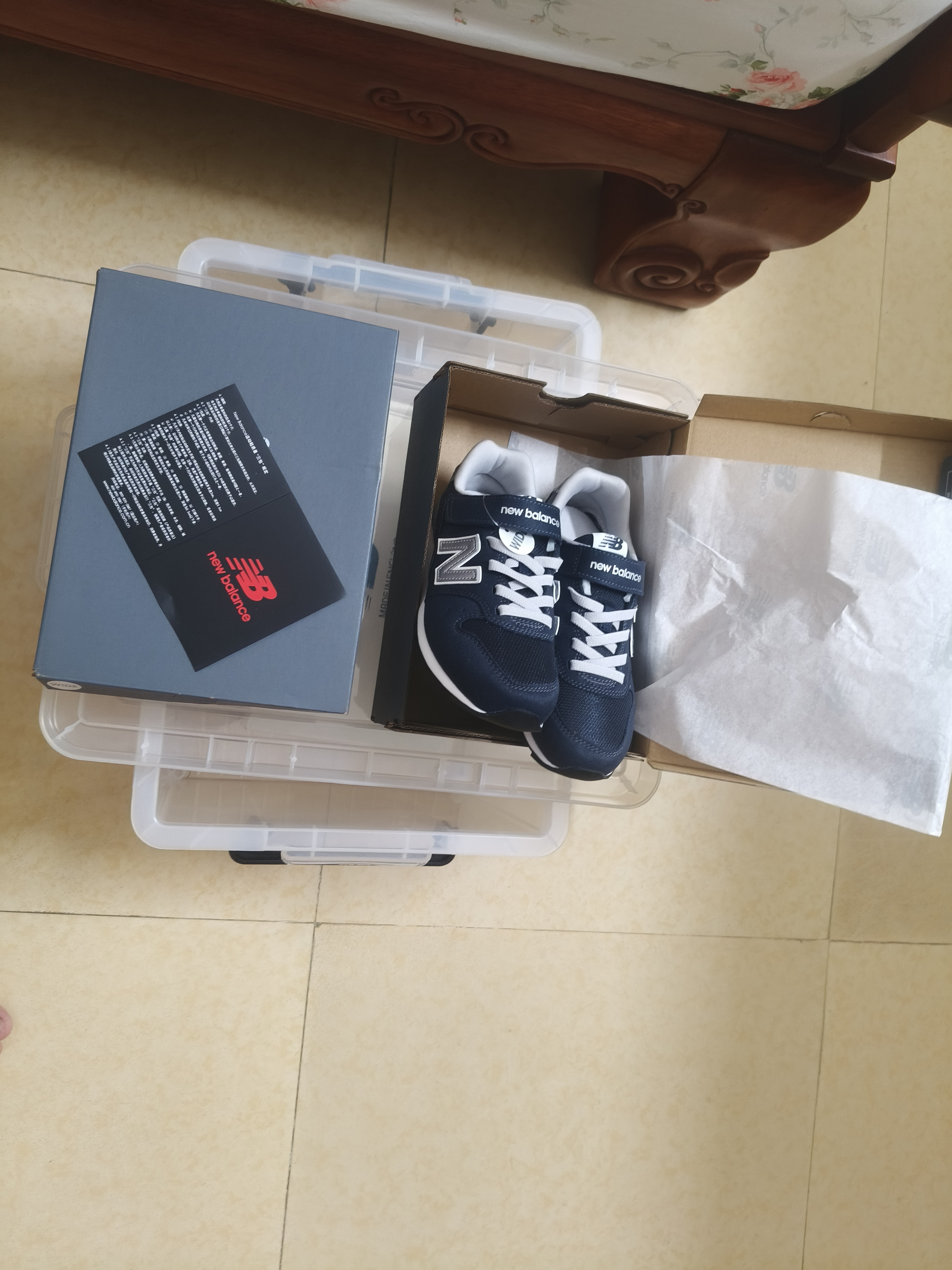 NEW BALANCE中大童鞋 男女童秋季格雷系灰休闲运动鞋996 实拍图