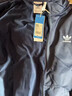 adidas经典三条纹运动连帽夹克外套男女春季阿迪达斯三叶草   黑色   L 实拍图