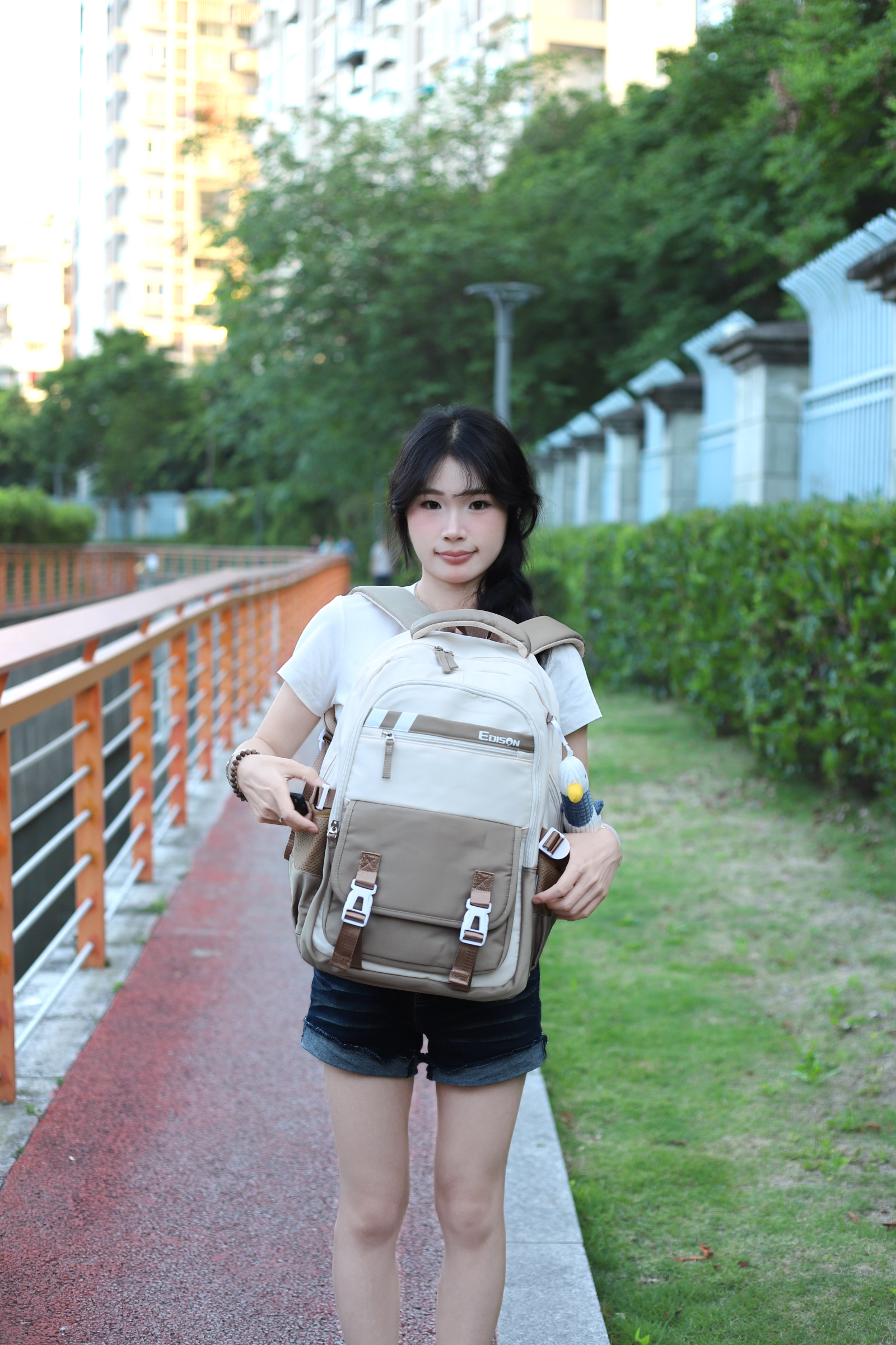爱迪生发明家中学生书包初中生高中减负护脊男女孩双肩背包高颜值 k073-26 实拍图
