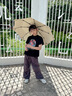 美度全自动三折雨伞学生儿童晴雨伞环扣柄可挂书包圆角防戳M3075蓝色 实拍图