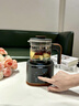 格丽思（GREENIS）煮茶壶纯钛养生壶 喷淋式煮茶器养生烧水壶保温一体全自动恒温泡茶壶 新款高档大气蒸茶煮茶壶 深空灰礼盒装（纯钛壶底-单直筒茶漏） 实拍图