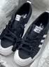 adidas NIZZA PLATFORM厚底增高运动帆布鞋女阿迪达斯三叶草 一号黑/白   36.5 实拍图