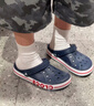 卡骆驰（CROCS）贝雅卡骆班洞洞鞋轻便耐磨一脚蹬休闲鞋女鞋时尚沙滩鞋|205089 深蓝/辣椒红-4CC 39 (240mm) 实拍图