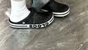 卡骆驰（CROCS）贝雅卡骆班洞洞鞋轻便耐磨一脚蹬休闲鞋女鞋时尚沙滩鞋|205089 黑色/白色-066 43 (270mm) 实拍图