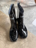 回力雨鞋女士款时尚户外防水不易滑耐磨雨鞋靴HL523粉点黑37码 实拍图