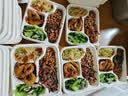 SHUANG YU一次性饭盒50套*1000ml玉米淀粉可降解四格分格打包盒外卖快餐盒 实拍图