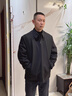 罗蒙外套男秋季商务男士翻领行政夹克上衣干部厅局风爸爸装i8藏青XL 实拍图