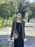 CALWAN KEODH轻奢包包女包2026新款斜挎包单肩小圆包生日礼物高级感送女友老婆 咖啡色-（附近仓/今，次日达） 实拍图