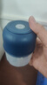 绞肉机小型打蒜器家用绞蒜切蒜器多功能辅食料理机电动蒜泥神器蒜蓉机自动切菜机压蒜器 宝蓝色- 0.26L （升级大电机） 实拍图