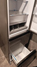 海尔（Haier）「真省电」310L三门冰箱抗菌净味一级能效风冷无霜BCD-310WGHD3E7WV(银)国家补贴 实拍图