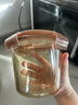 希乐扣Cilock玻璃饭盒上班族带饭 家用带盖汤杯便携密封学生微波炉 琥珀汤碗 实拍图