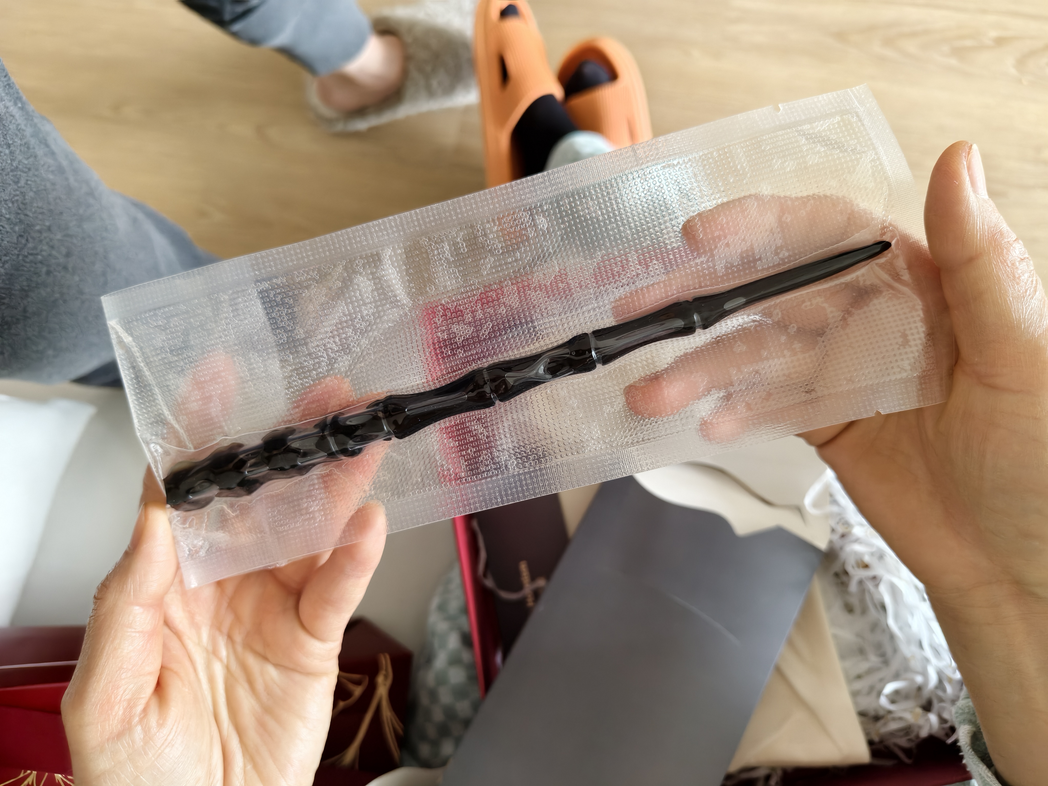 潮骏正宗天然牛角梳发簪按摩头皮经络送女士朋友生日礼物老婆实用高档 实拍图